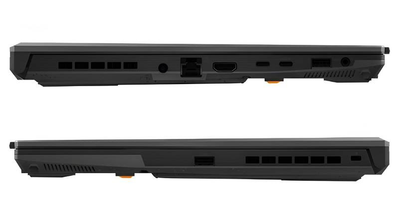 Cổng kết nối của dòng laptop Asus TUF Gaming F16 FX607VJ-RL034W Cổng kết nối của dòng laptop Asus TUF Gaming F16 FX607VJ-RL034W