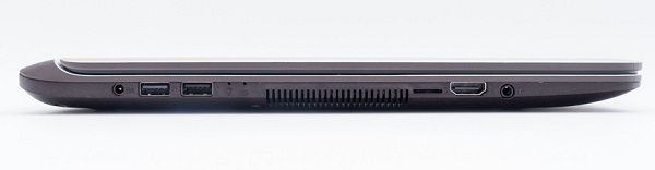 Cạnh trái của máy