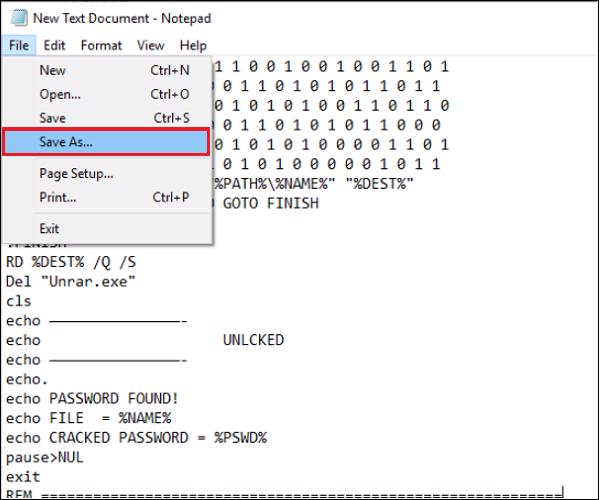 Chọn vào Save as