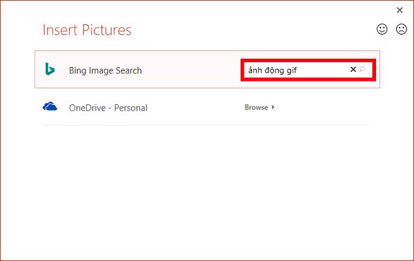 Nhập từ khóa tìm kiếm vào ô Search Bing và sau đó nhấn vào chọn biểu tượng tìm kiếm