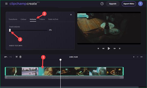 Xóa âm thanh gốc của video trước khi các bạn bắt đầu ghép nhạc vào