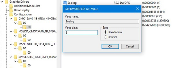 Nhấp đúp chuột và đổi giá trị 4 thành 3 rồi nhấn OK