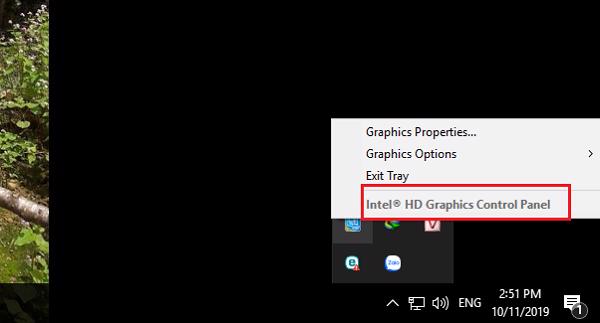 Nhấn vào Intel HD Graphics
