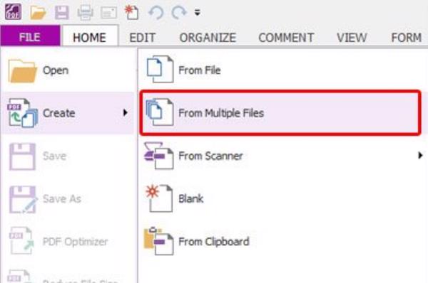 Chọn vào From Multiple Files