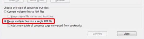 Nhấn chọn vào Merge multiple files Into a single PDF file
