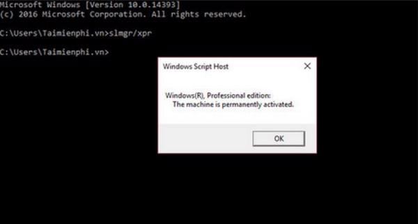 Chưa Active thì hệ thống sẽ báo