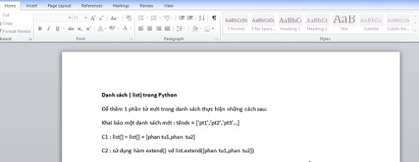 Thanh công cụ trong file soạn thảo bị ẩn