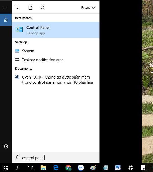 Đăng nhập vào Control Panel