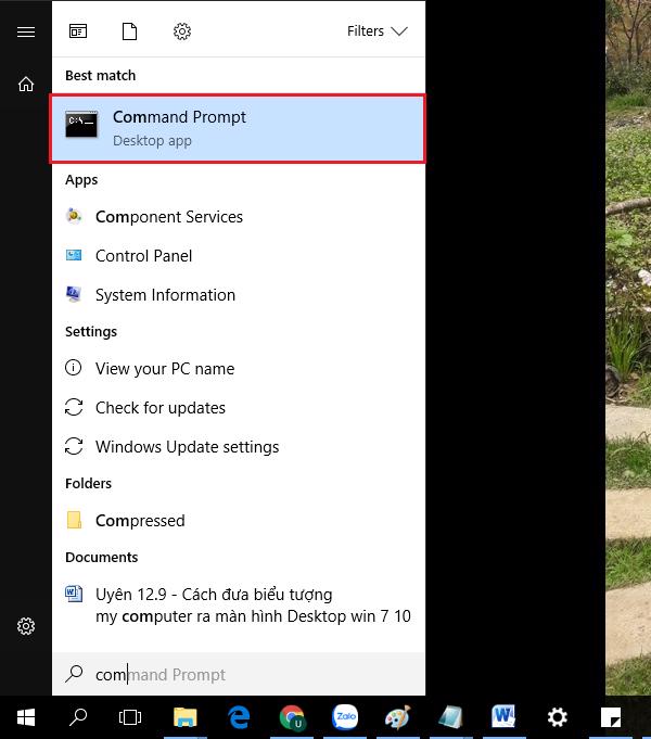 Start menu -> Command Prompt (Admin)