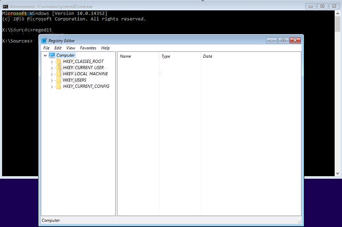 Nhập regedit vào đó rồi nhấn vào Enter để mở Registry Editor