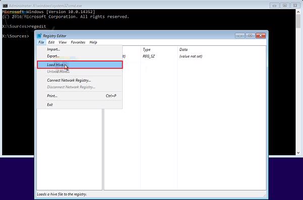 Trên Menu lệnh các bạn chọn File -> Load Hive
