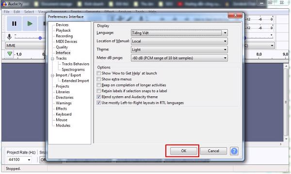 Cuối cùng chọn OK