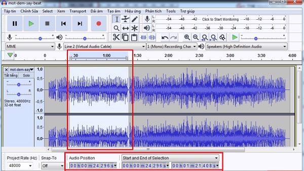 Cắt nhạc bằng phần mềm Audacity