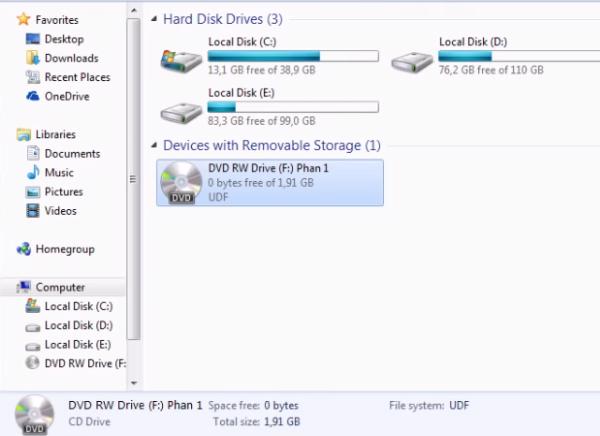 Bây giờ sử dụng ổ đĩa dvd laptop máy tính