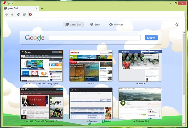 Sử dụng một trình duyệt khác opera