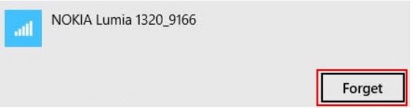 Nhấn Forget
