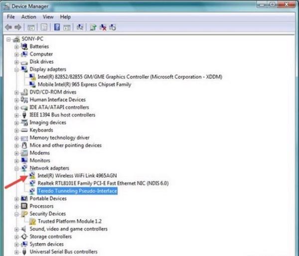 Driver wifi xuất hiện biểu tượng dấu chấm than vàng