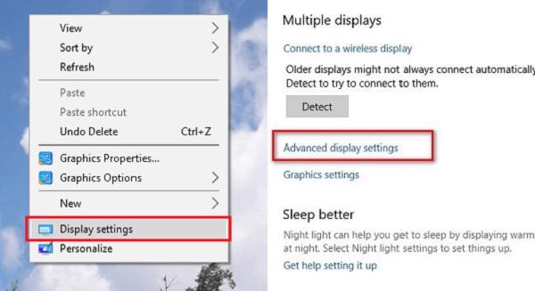 Chỉnh tần số quét màn hình với win 10