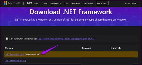 Tải và cài đặt .NET Framework