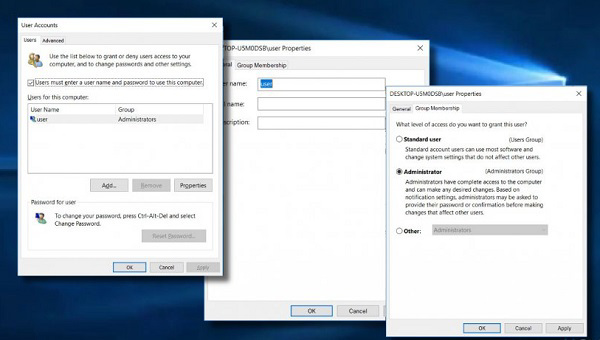 Xác định vị trí tài khoản