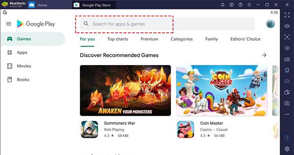 Sau khi đã đăng nhập thành công vào phần mềm BlueStacks