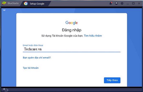 Đăng nhập tài khoản Google