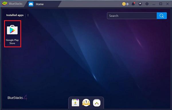 Nhấn vào biểu tượng CH Play trong giao diện
