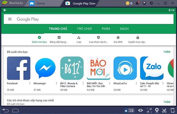 Hoàn tất cài đặt CH Play trên máy tính laptop