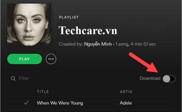 Sẽ thấy có một biểu tượng download và hãy thực hiện nhấn vào đó