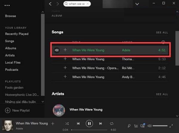 Nhấn vào để có thể nghe thử một bản nhạc