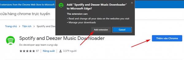 Chọn vào Add Extensions để có thể thêm vào trình duyệt web