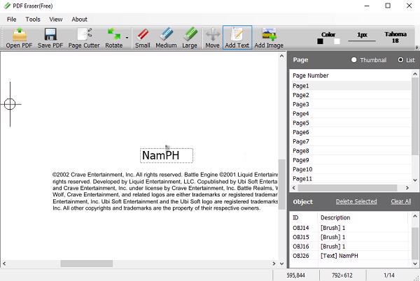 Nhấp chuột chọn vào mục Add Text