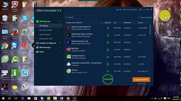 Cách xóa tài khoản zalo trên máy tính bằng phần mềm Iobit Uninstaller