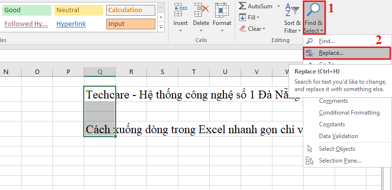 cach-xuong-dong-trong-excel