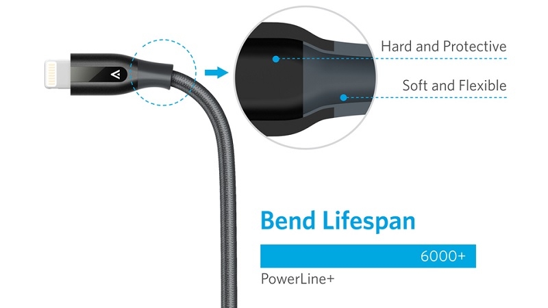 Cáp Lightning Anker Powerline+ – Dài 1.8m – A8122