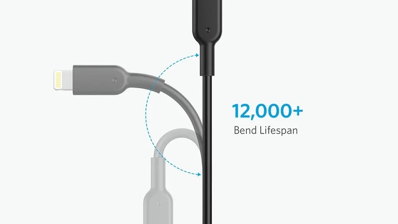 Cáp Lightning Anker Powerline II – Dài 0.3m – A8431