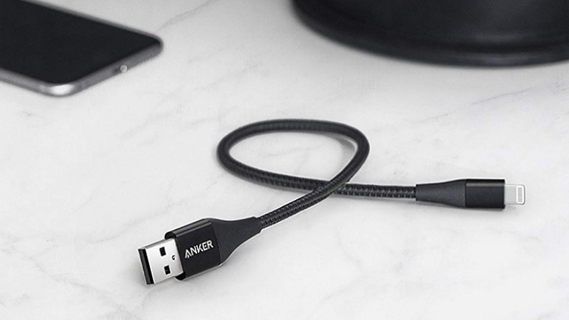 Cáp Lightning Anker PowerLine+ II – Dài 0.3m – A8451