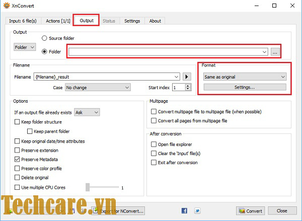 Chọn vào đường dẫn lưu ảnh ở mục Folder và nhấn biểu tượng nút … Browser