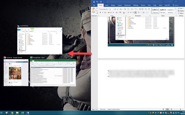 Trên hệ điều hành Windows 10 các bạn chỉ cần thực hiện với một cửa sổ