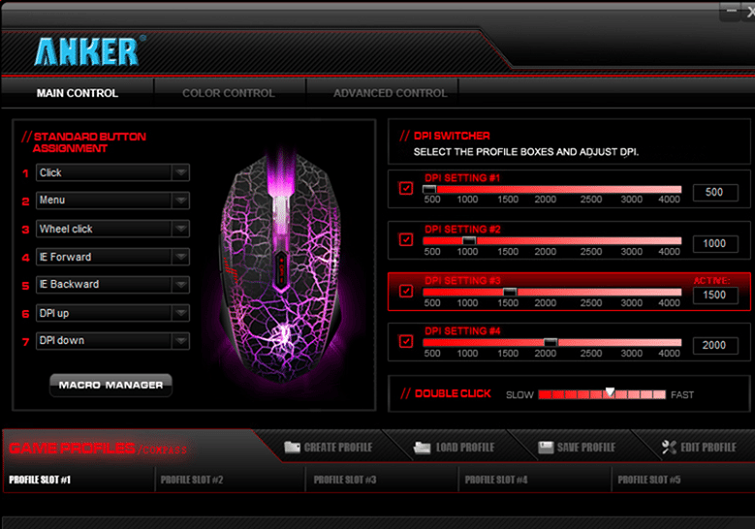 Chuột Chơi Game Anker 2000 DPI