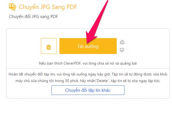 Các bạn có thể tải file xuống hay có thể chuyển file về Driver và dropbox