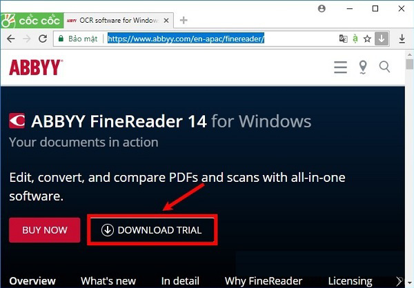 Các bạn có thể Downlad Trial để tải về sử dụng thử