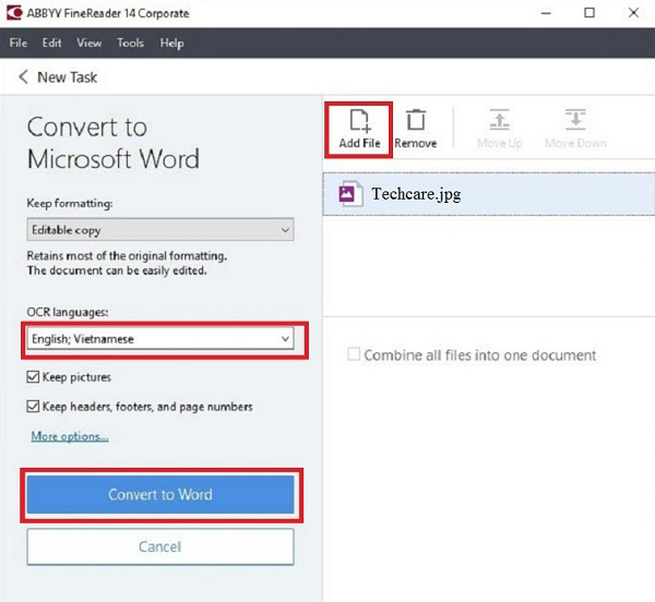Nhấn vào Add File
