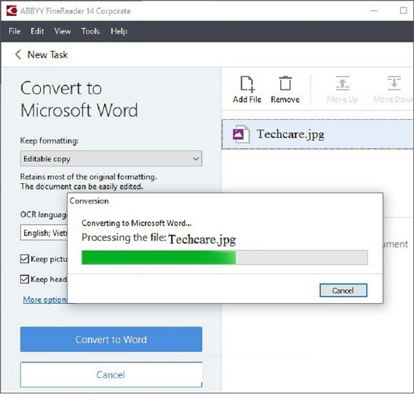 Các bạn đợi một chút để cho phần mềm này tiến hành chuyển đổi