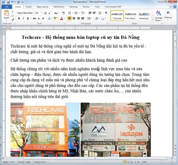 Các bạn mở file Word mà mình vừa tạo thành lên