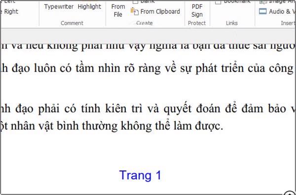 Kết quả file PDF sẽ có số trang như hình