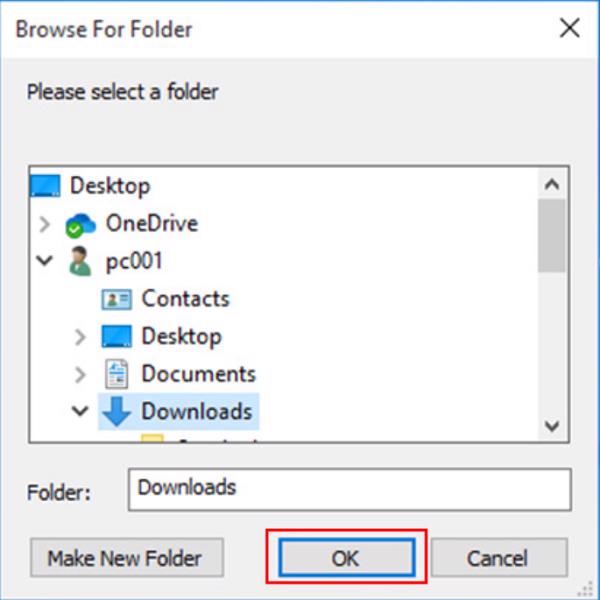 Nhấn vào OK để lưu lại