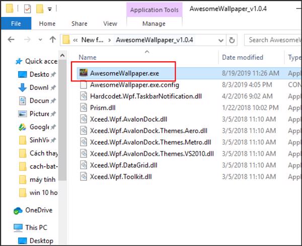 Nhấn vào file exe để tiến hành cài đặt công cụ