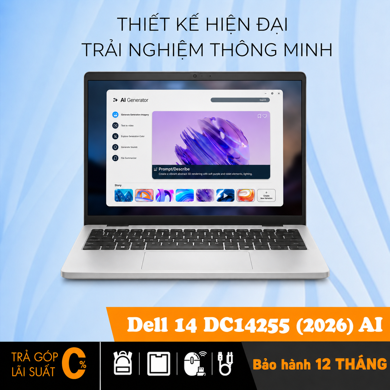 Dell 14 DC14255 (2026) AI Ryzen AI 5 330