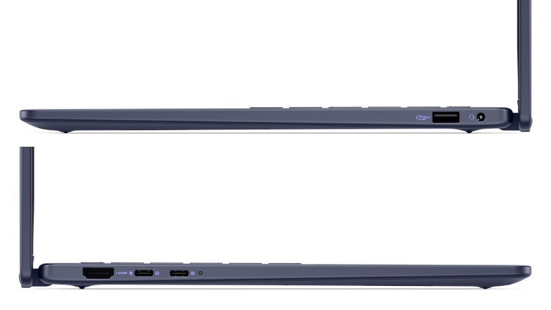 Cổng kết nối của dòng laptop Dell 14 Plus 2-in-1 2025 LDB04255